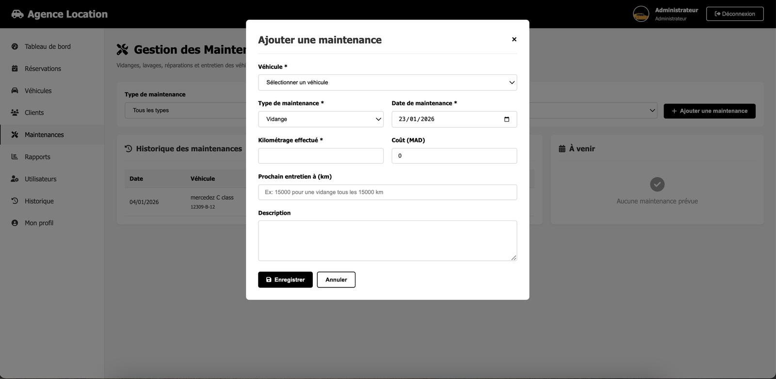 Agence Location - Car Rental Management System