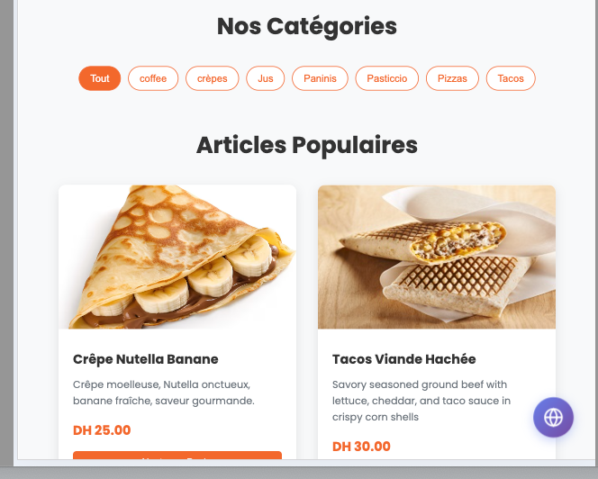 Twinzy.ma - Food Delivery Website
